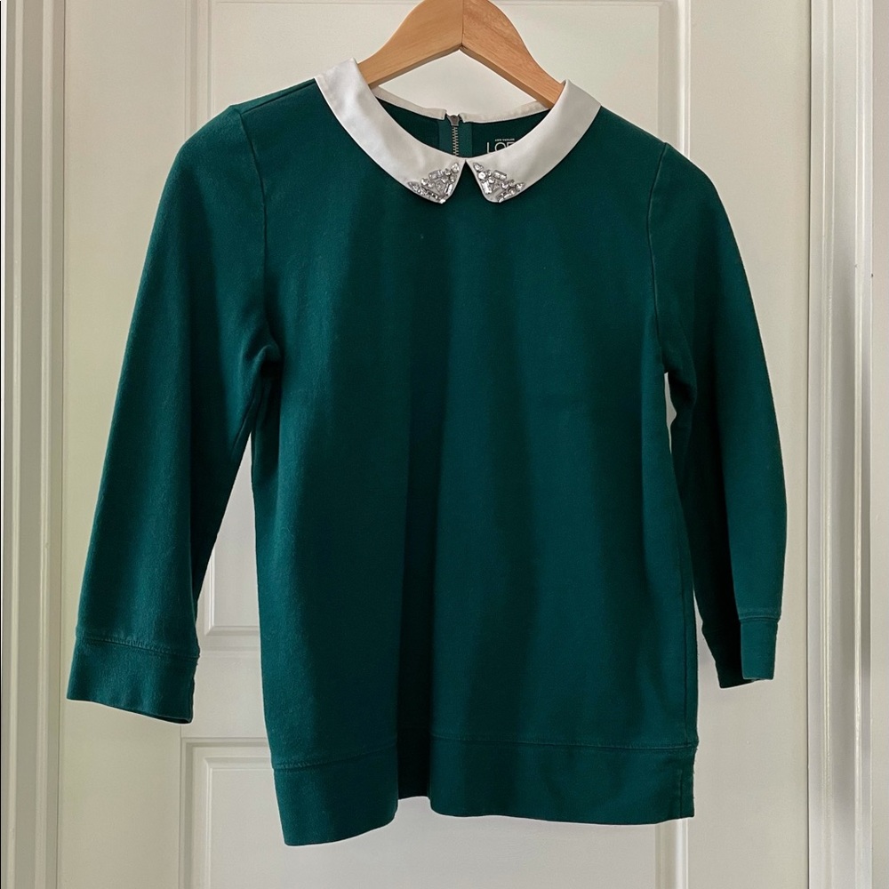Loft Embellished Collar Top